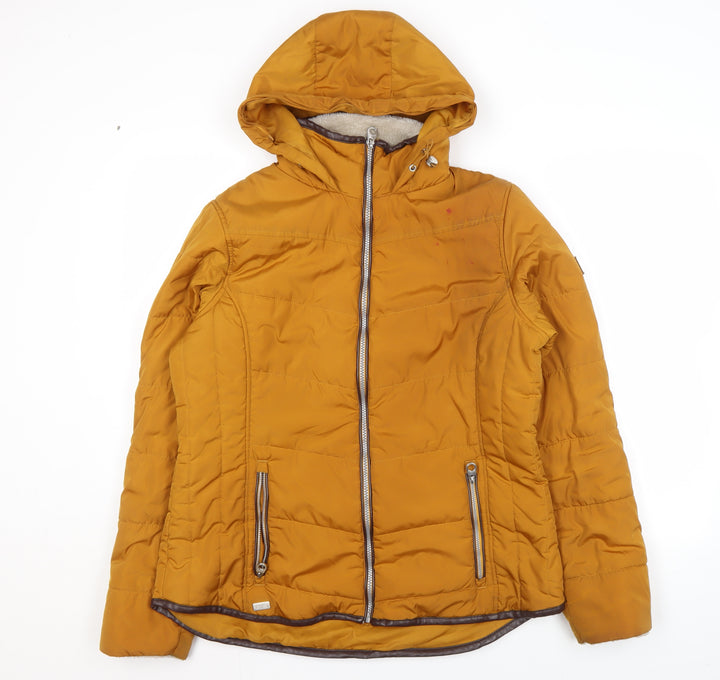 Regatta Women's Orange Puffer Jacket Size 14 Hooded