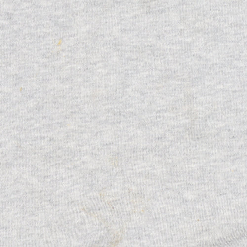 Stussy Men's Grey Pullover Hoodie, Size S, Logo Accent