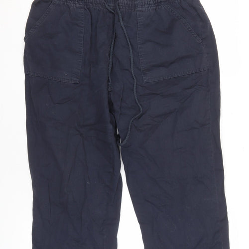 Damart Women's Blue Cotton Trousers - Size 20