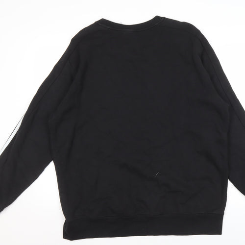 Adidas Men's Black XL Sweatshirt with Logo Detail