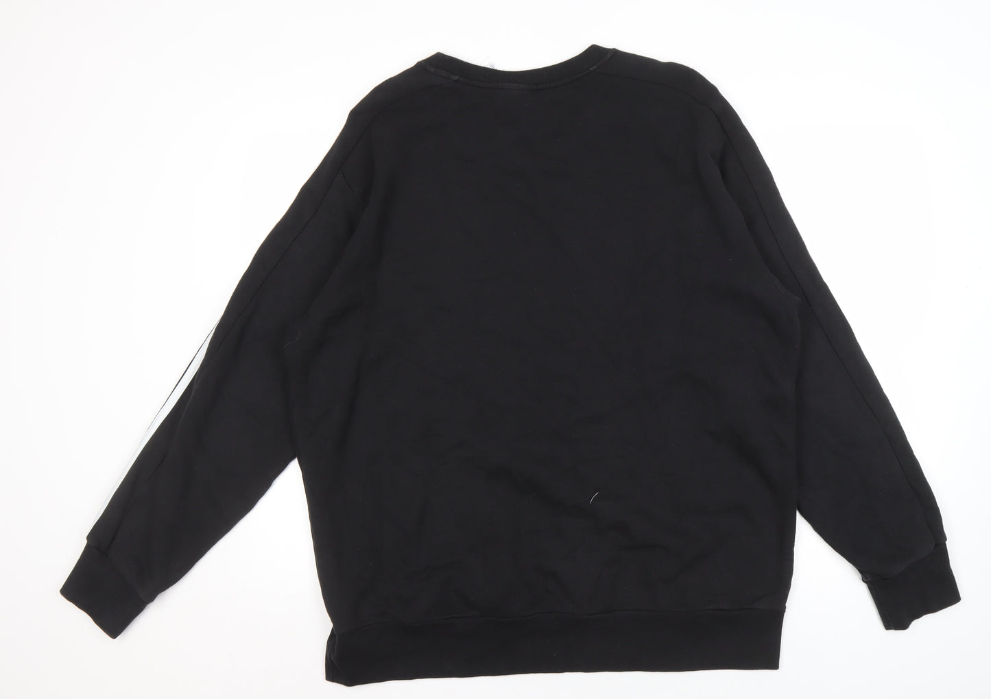 Adidas Men's Black XL Sweatshirt with Logo Detail