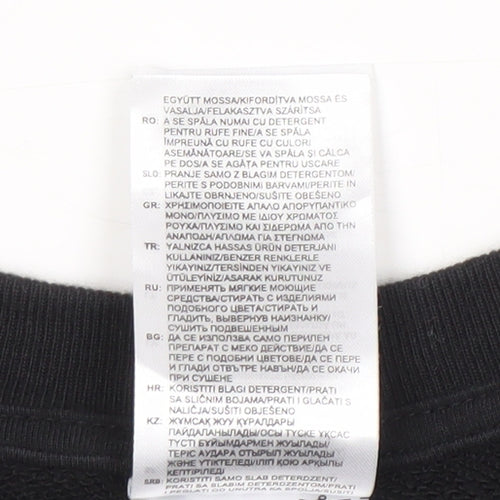 Adidas Men's Black XL Sweatshirt with Logo Detail