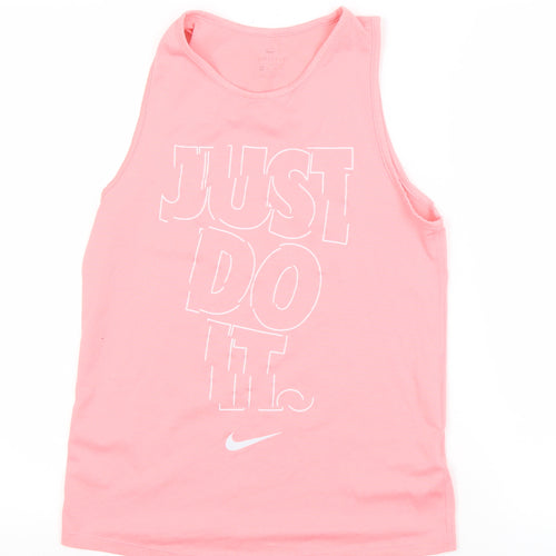 Nike Women's Pink Sleeveless Tank Top XS