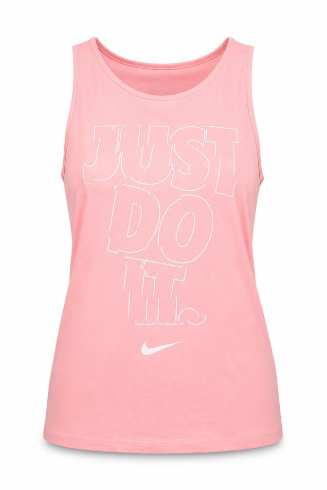 Front view of Nike Women's Pink Sleeveless Tank Top XS