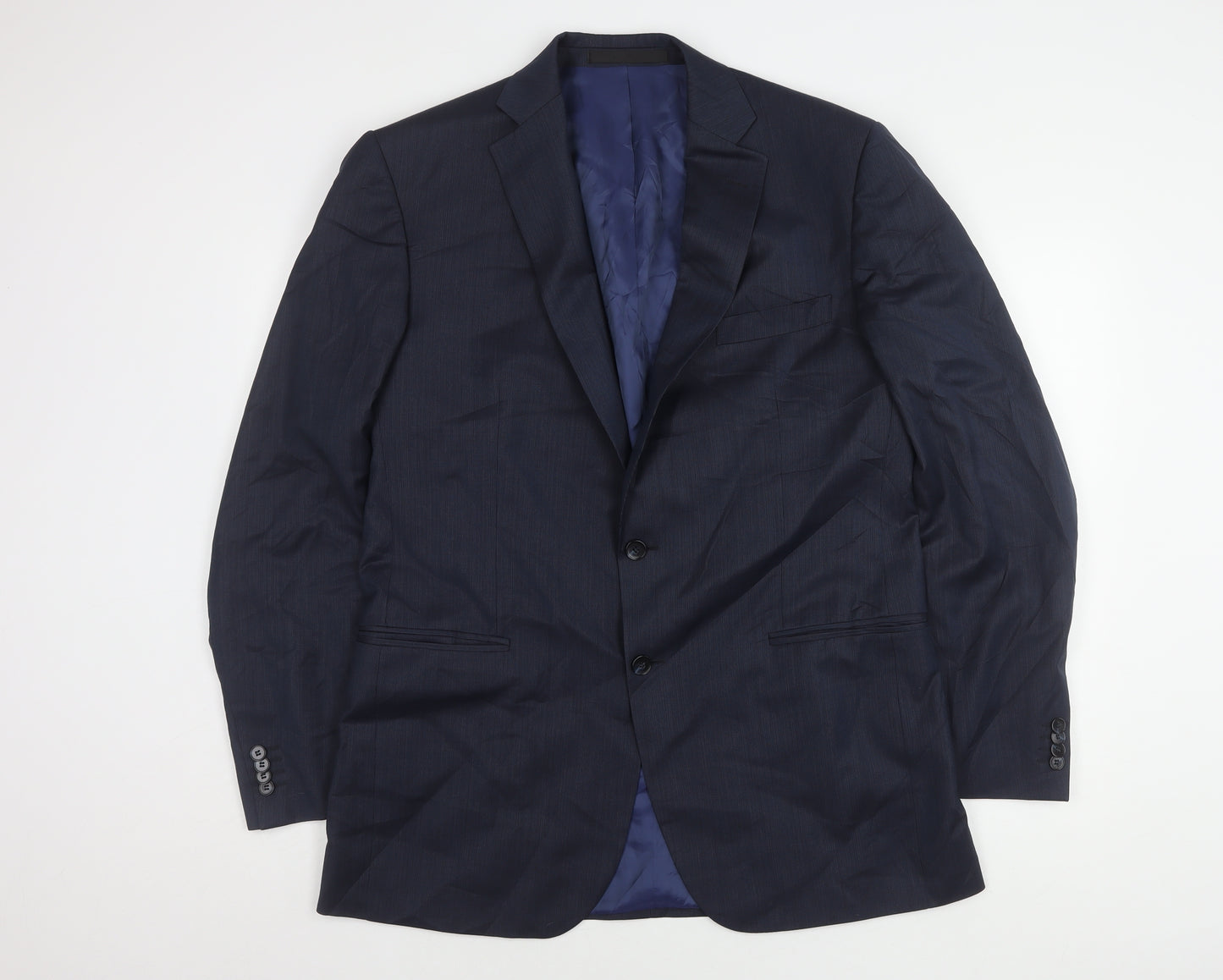 Marks and Spencer Men's Blue Long Blazer Size 42L