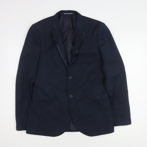 FCUK Men's Blue Blazer, Size 38, Formal Wear