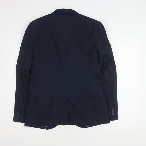 FCUK Men's Blue Blazer, Size 38, Formal Wear