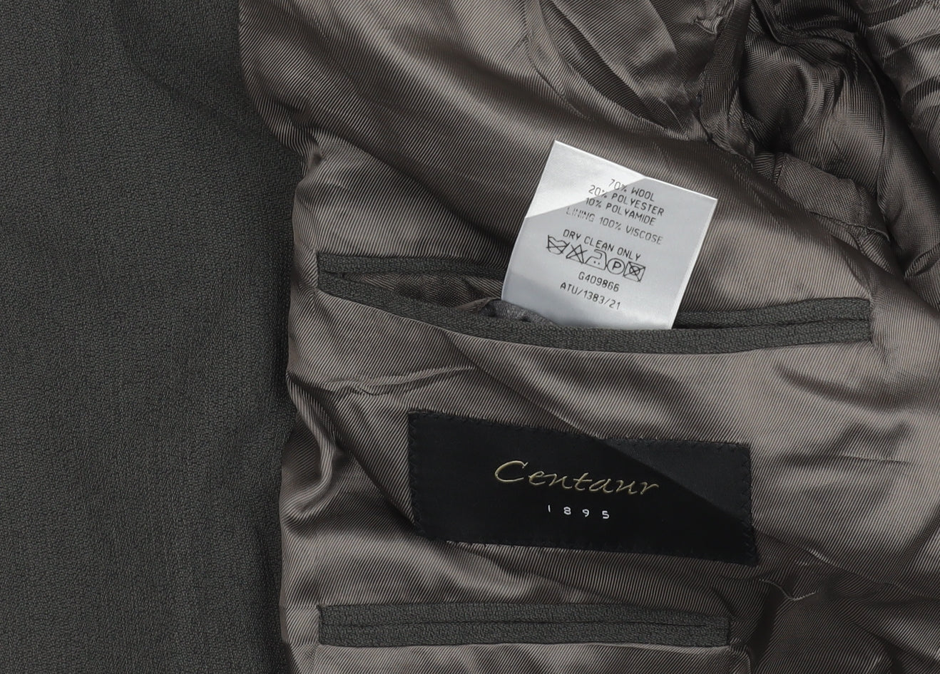 Centaur Men's Grey Blazer 40 Regular