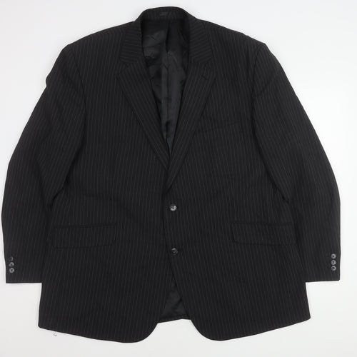 Centaur Men's Black Striped Blazer 50R