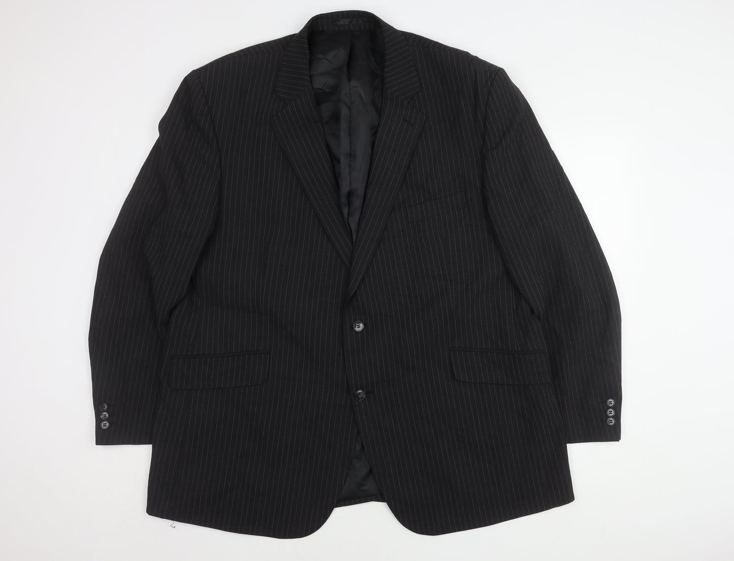 Centaur Men's Black Striped Blazer 50R