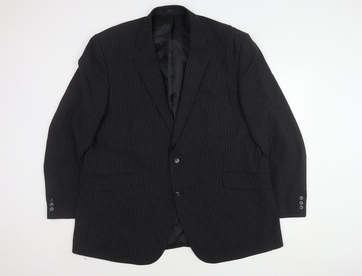 Centaur Men's Black Striped Blazer 50R