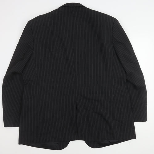 Centaur Men's Black Striped Blazer 50R