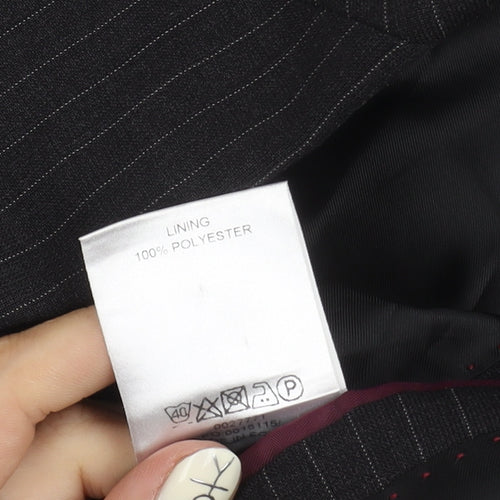 Centaur Men's Black Striped Blazer 50R