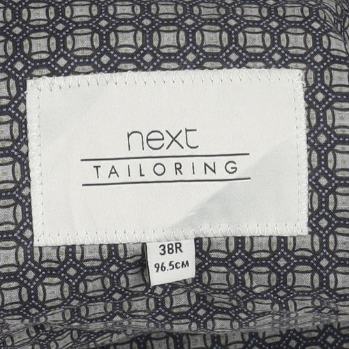 Next Men's Grey Wool Waistcoat Size 38R Regular Fit