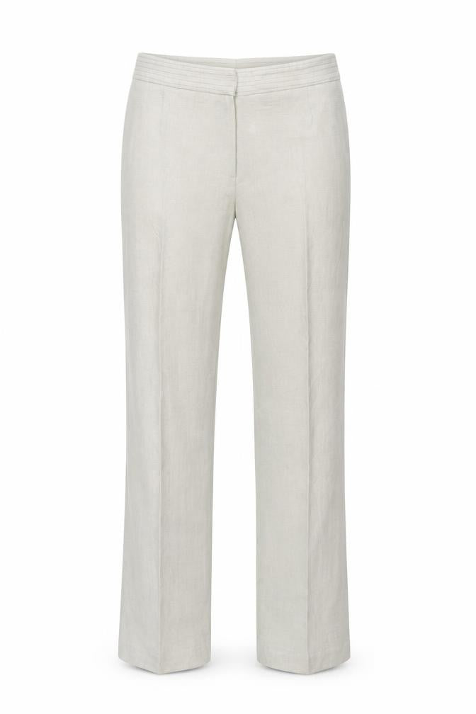 Front view of Klass women’s grey trousers, size UK 10
