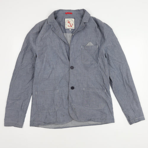 The True Heritage Men's Blue Blazer, L, Notch Lapel