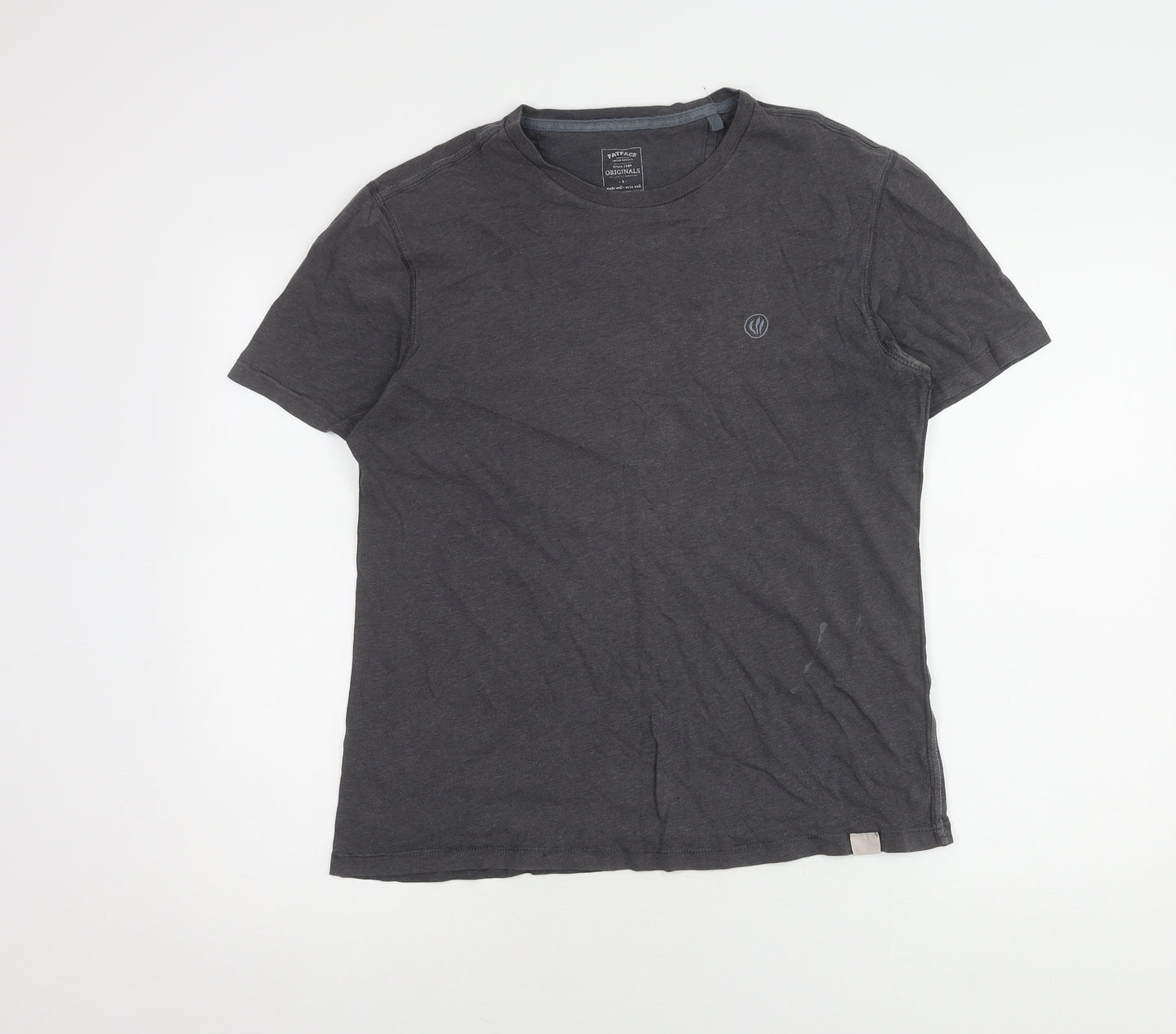 FatFace Men's Grey Cotton T-Shirt S, Casual Short Sleeve