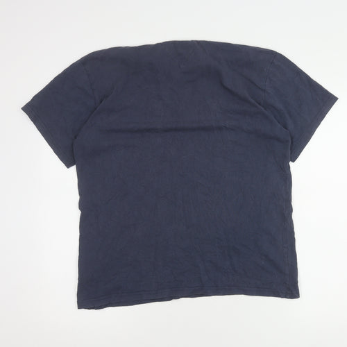 Tommy Jeans Men's Blue Medium Regular Fit T-Shirt