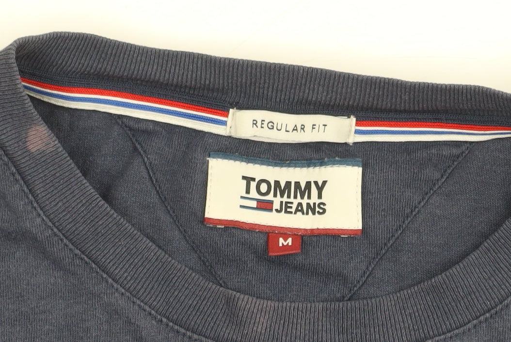 Tommy Jeans Men's Blue Medium Regular Fit T-Shirt
