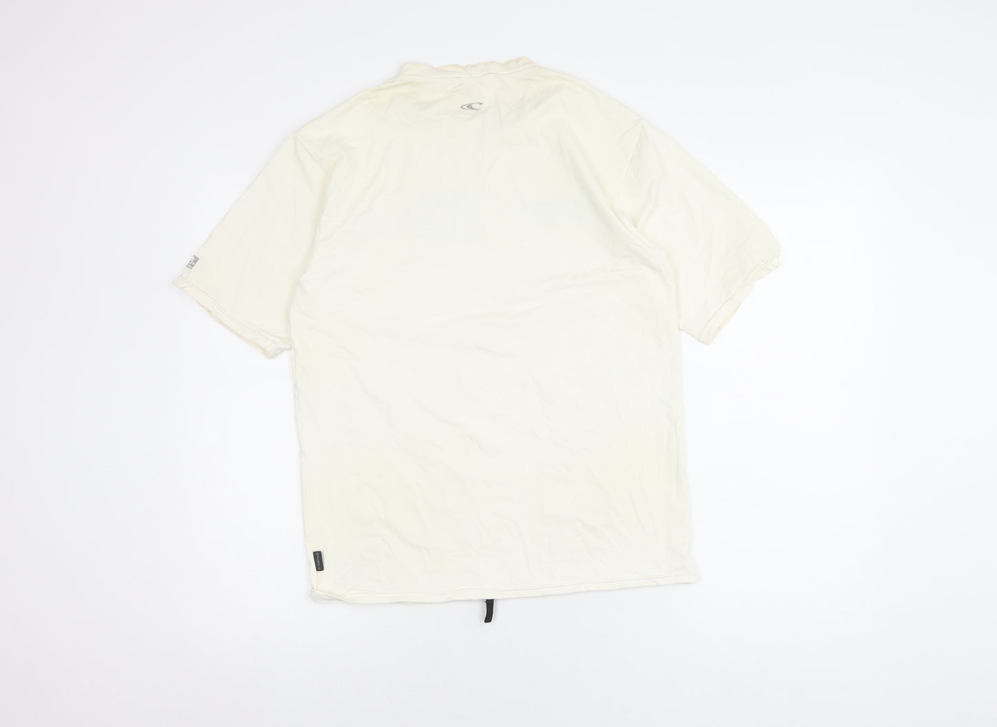 O'Neill Men's White M Rash Guard Nylon Swimwear
