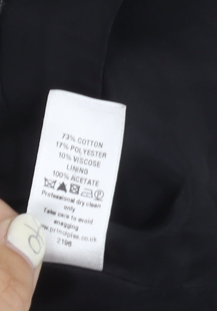 Principles Women's Black Striped Blazer Size 12