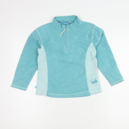 Mountain Life Boys Blue Fleece 1/4 Zip Jacket, 7-8 Years