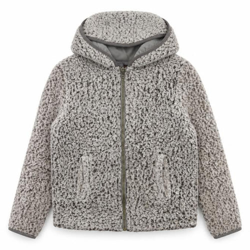 Peter Storm Grey Girls Flecked Hooded Parka Jacket 9-10Y