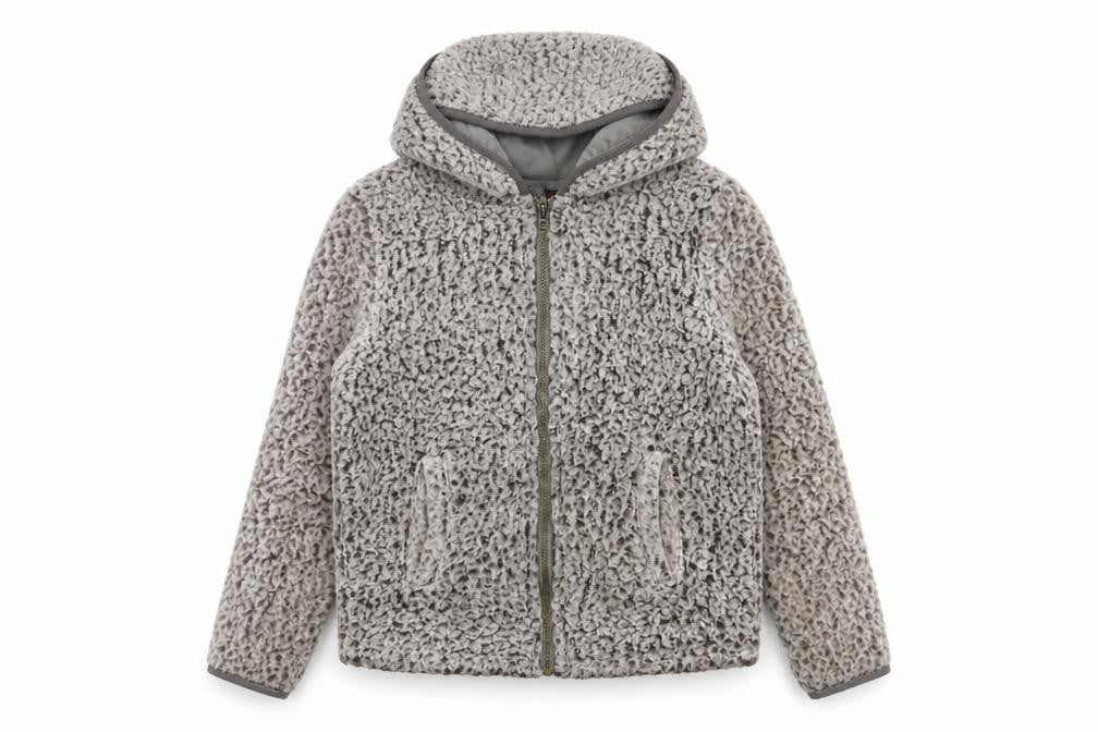 Peter Storm Grey Girls Flecked Hooded Parka Jacket 9-10Y