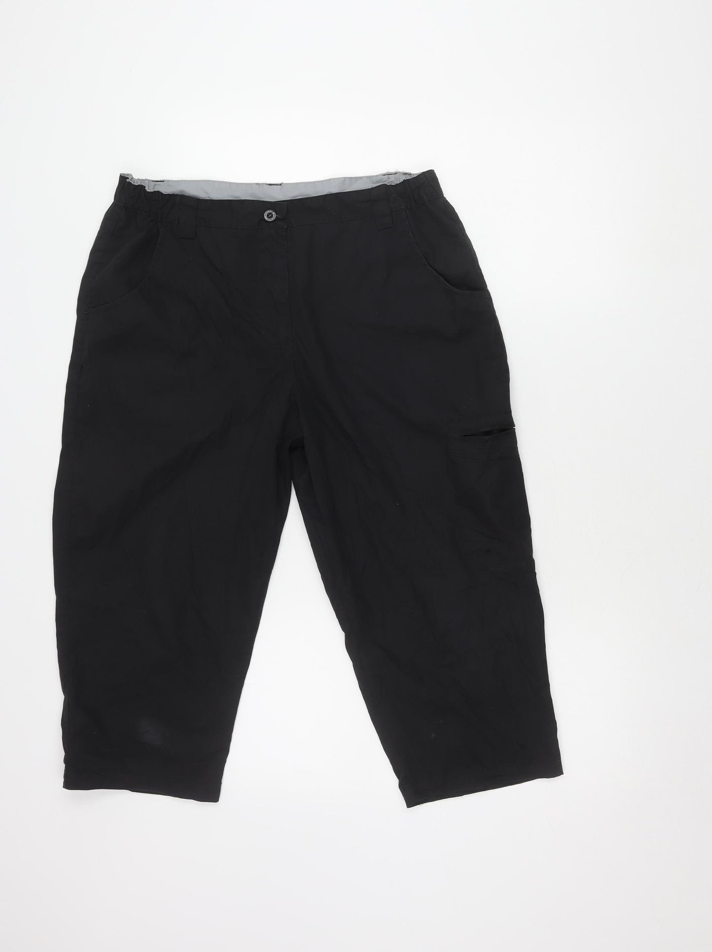 Mountain Warehouse Women's Black Cargo Trousers Size 14