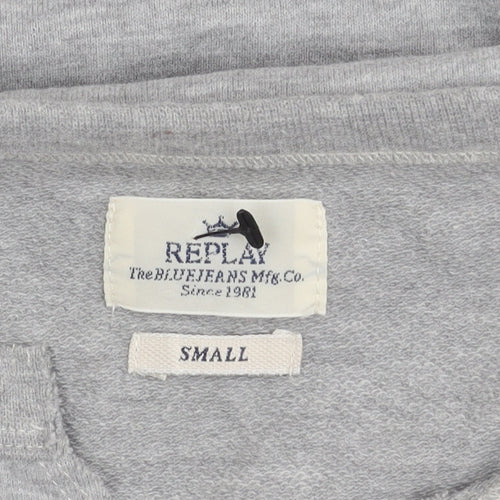 Replay Unisex Grey Pullover Sweatshirt, Size S