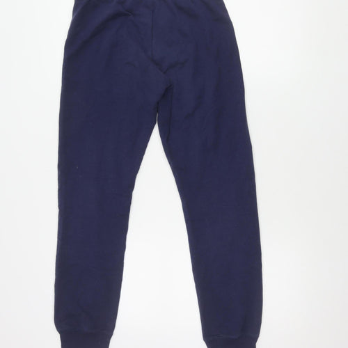 PINK Women's Blue Jogger Trousers, S, Elastic Waist