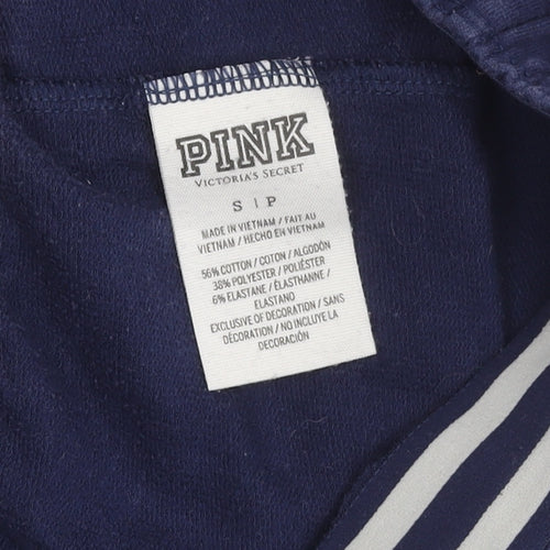 PINK Women's Blue Jogger Trousers, S, Elastic Waist