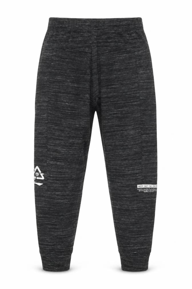 Front view of Li Ning Men's Grey Joggers - L, Quick Dry, Activewear