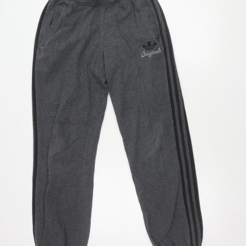 Adidas Men's Grey Jogger Trousers XS Gym Casual