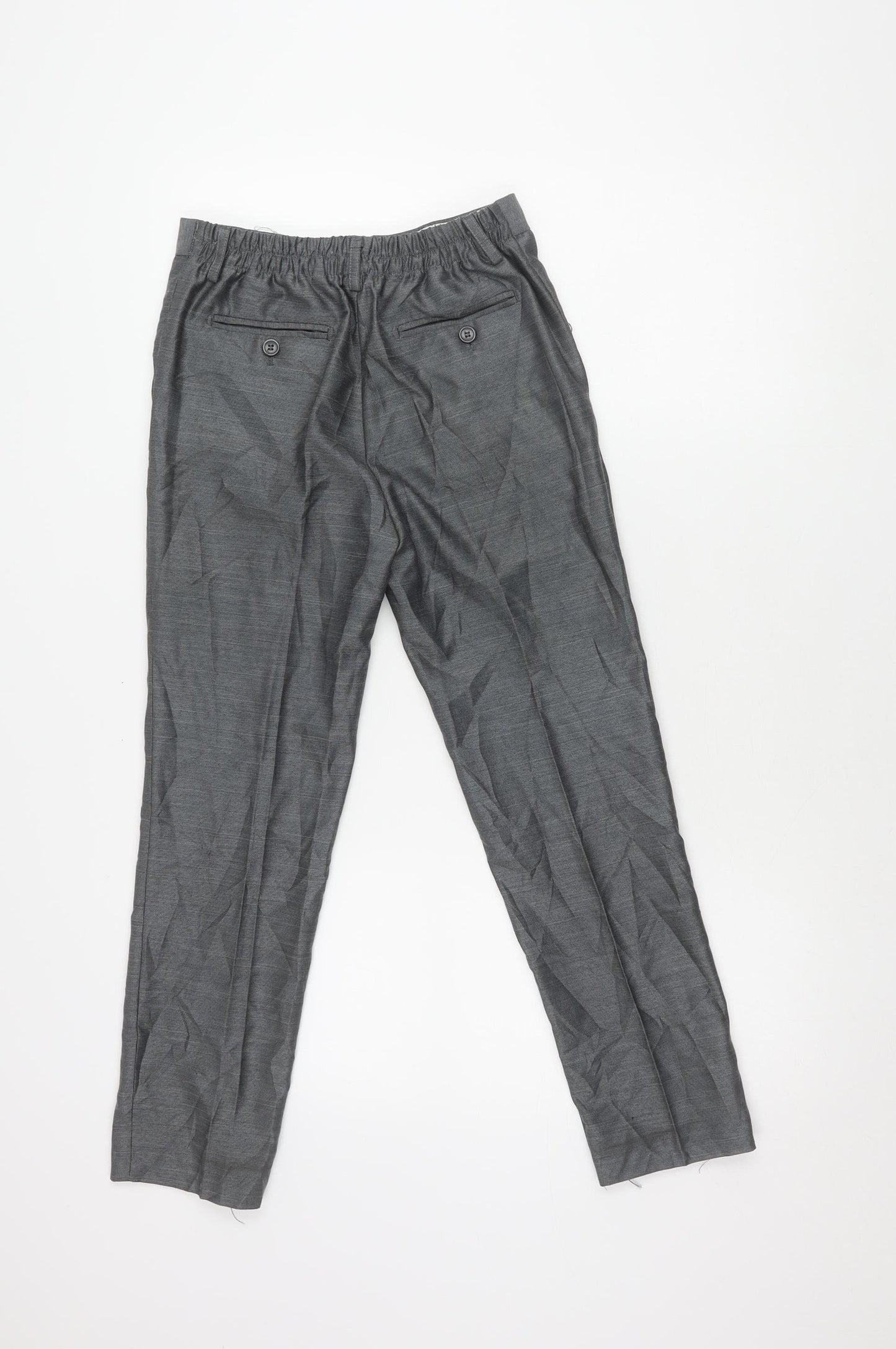 Cenario Boys Grey Dress Pants, 9 Years, Formal Button Closure