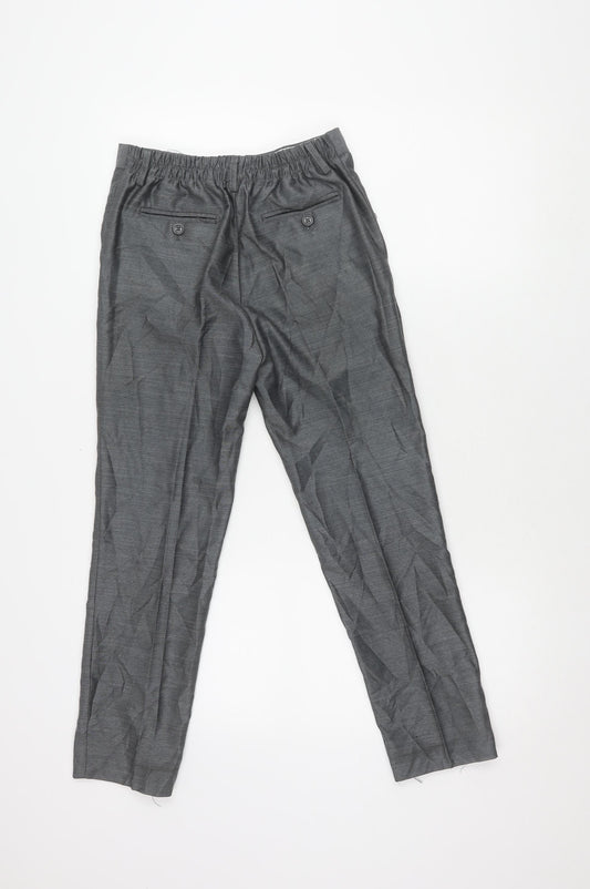 Cenario Boys Grey Dress Pants, 9 Years, Formal Button Closure