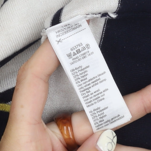 Monsoon Women's Ivory XL Striped Pullover Jumper