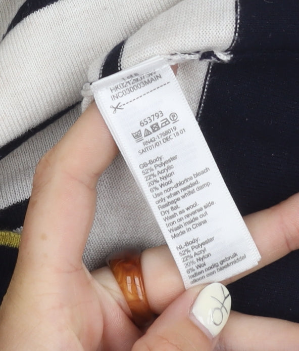 Monsoon Women's Ivory XL Striped Pullover Jumper