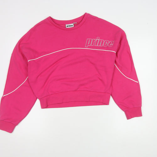 Prince Women's Pink Pullover Sweatshirt L