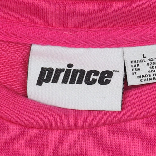 Prince Women's Pink Pullover Sweatshirt L