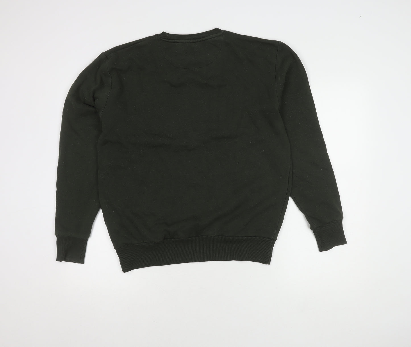 Ellesse Men's Black Graphic Print Pullover Sweatshirt S