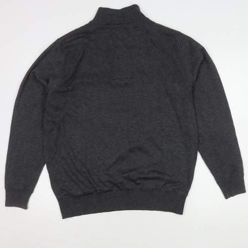 Cutter & Buck Men's Grey 1/4 Zip Sweatshirt, Size L