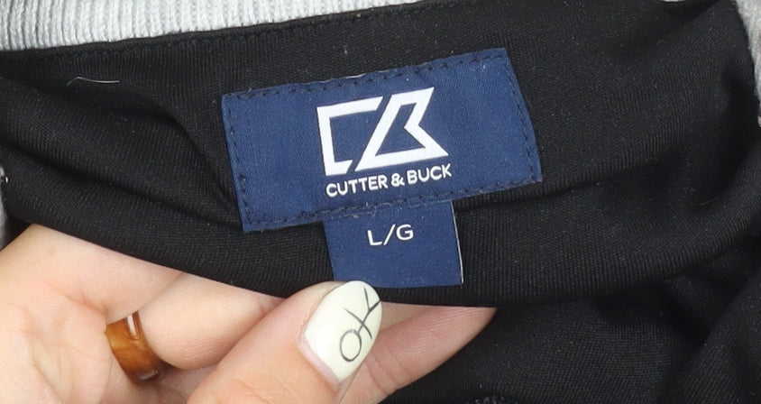 Cutter & Buck Men's Grey 1/4 Zip Sweatshirt, Size L