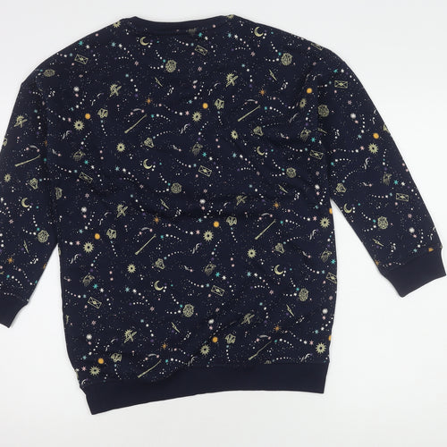 M&S Girls Blue Harry Potter Sweatshirt, 11-12 Years, Embroidered