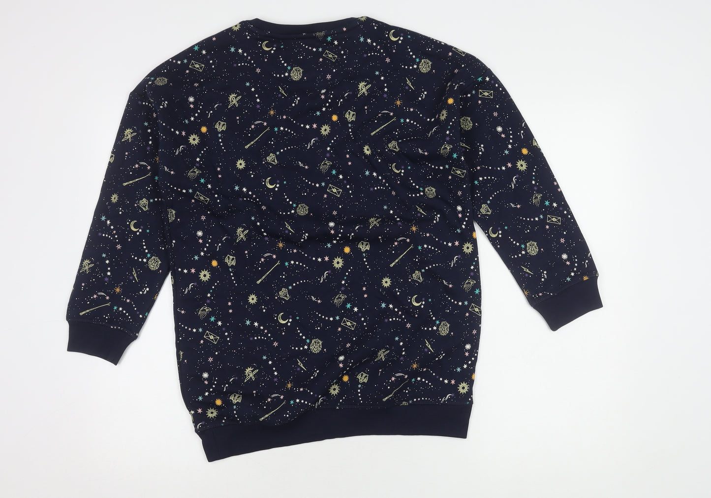 M&S Girls Blue Harry Potter Sweatshirt, 11-12 Years, Embroidered