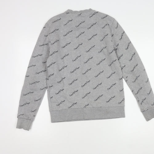 Original Penguin Men's Grey Logo Sweater Medium Pullover