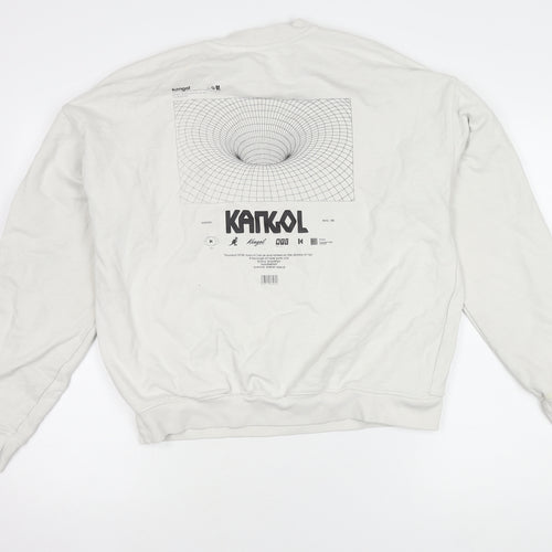 Kangol Men's White Graphic Pullover Sweatshirt Size S