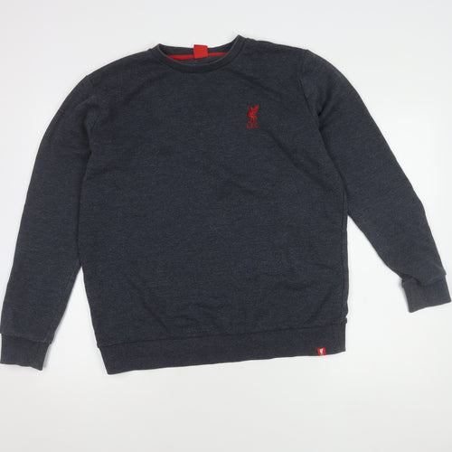 LFC Men's Black Crew Neck Sweatshirt, Large, Sports Style