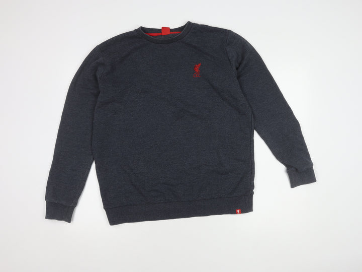 LFC Men's Black Crew Neck Sweatshirt, Large, Sports Style
