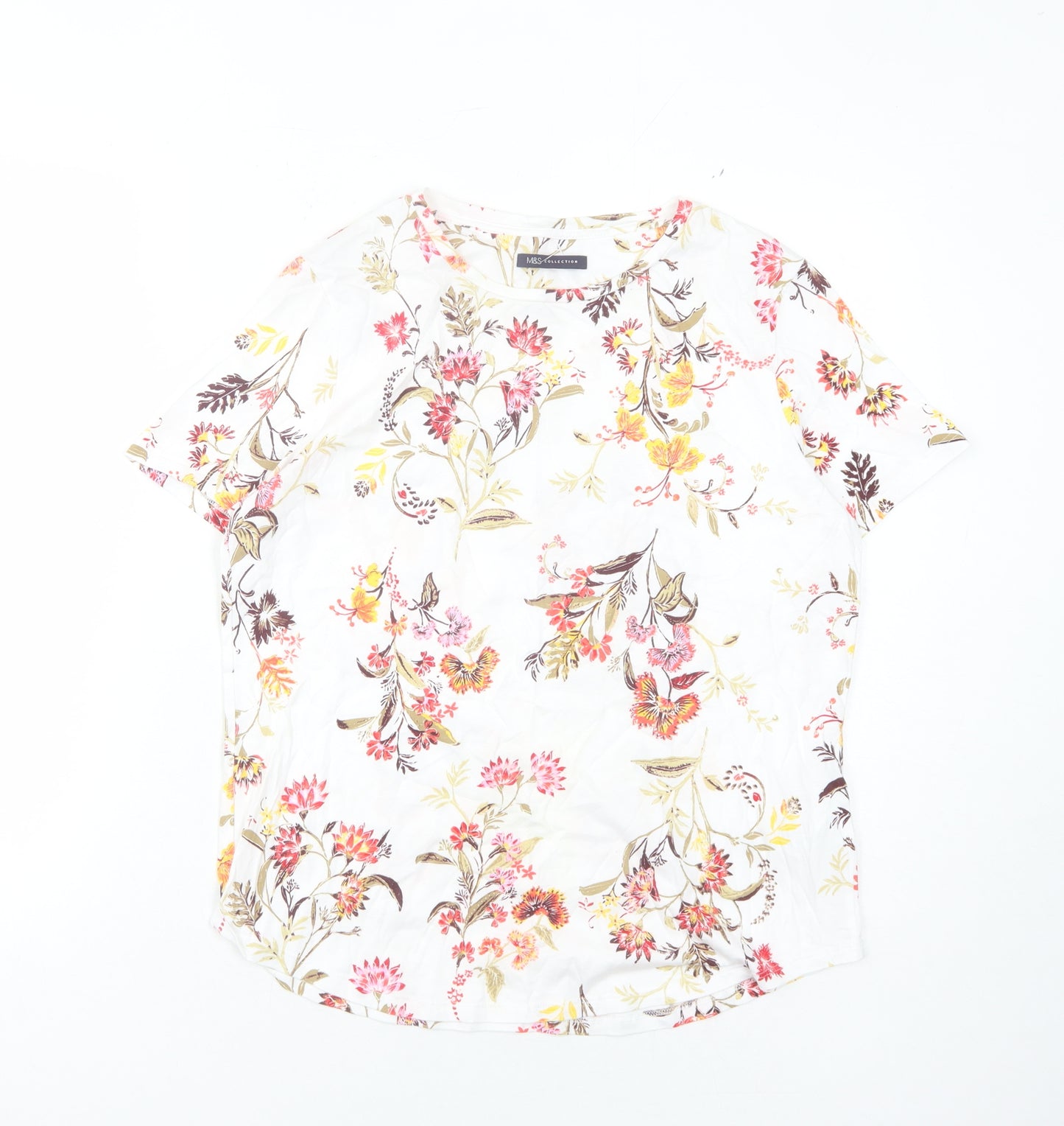 Marks and Spencer Women's Floral T-Shirt Size 12